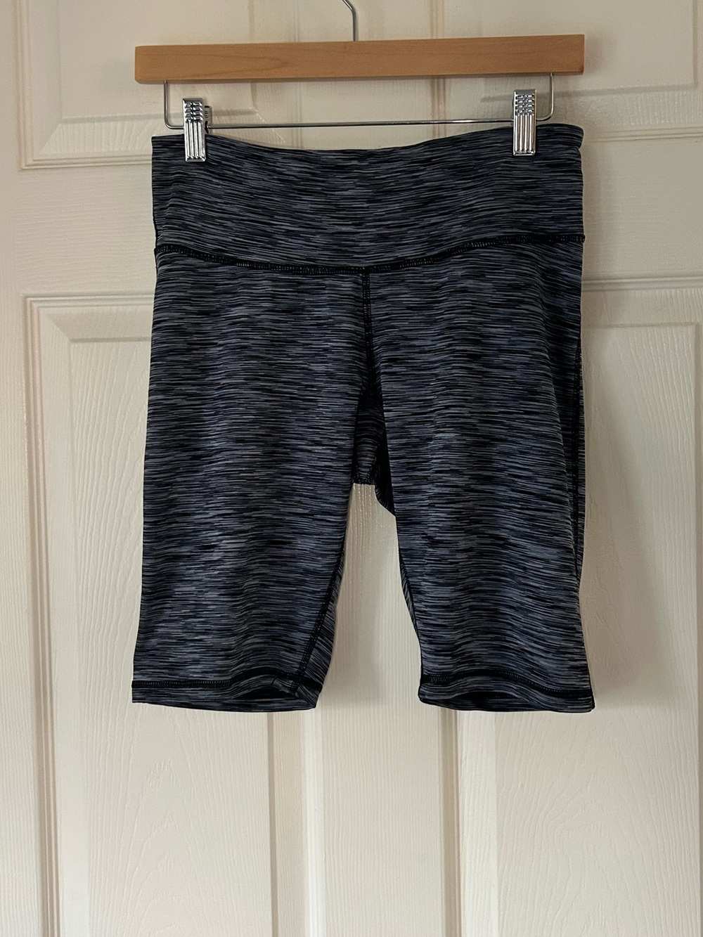 Champion Black Gray Space Dye Bike Shorts Athletic Size Medium